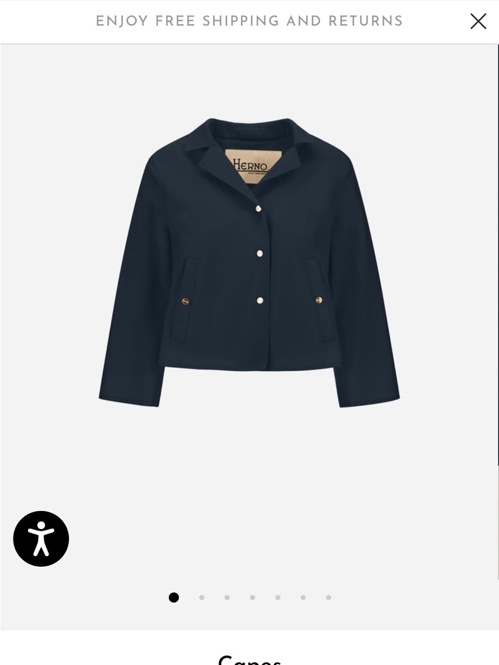 Herno Scuba cropped coat